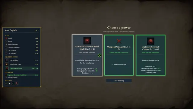 Choosing a power on level-up