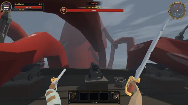 The Kraken attacking your warship