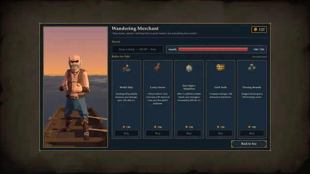 The Wandering Merchant's relics