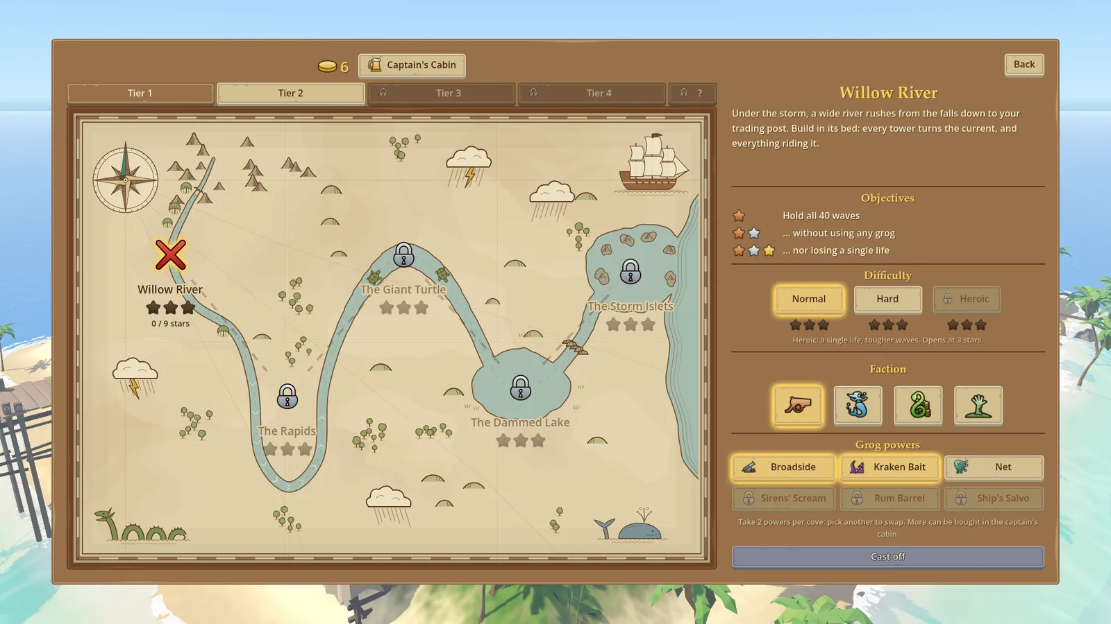 The campaign's treasure map