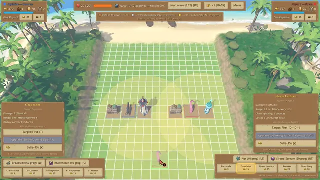 Two players on one screen